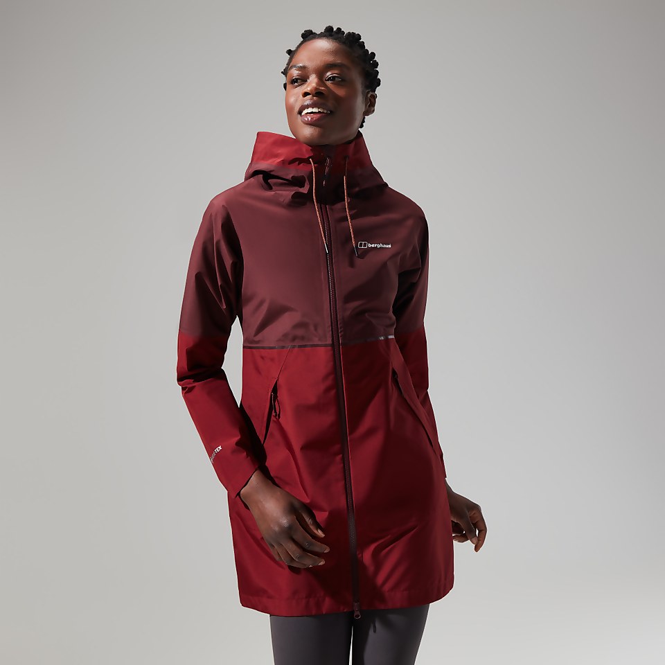 Women's Rothley Jacket - Dark Red/Dark Brown