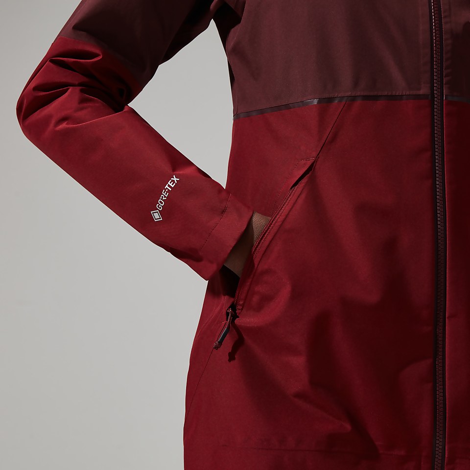 Women's Rothley Jacket - Dark Red/Dark Brown