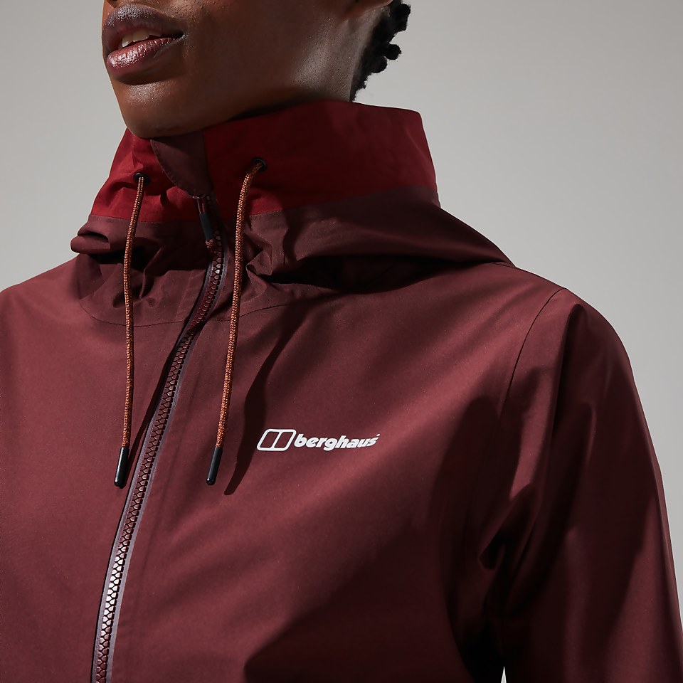 Women's Rothley Jacket - Dark Red/Dark Brown