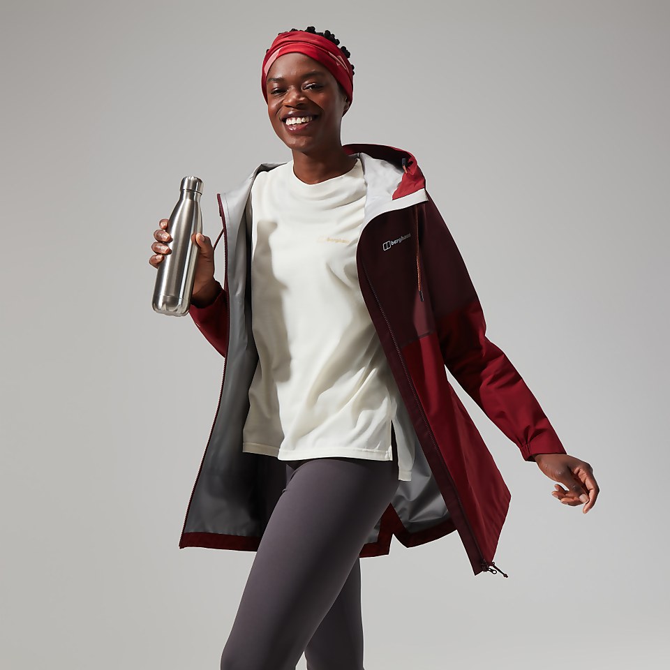Women's Rothley Jacket - Dark Red/Dark Brown