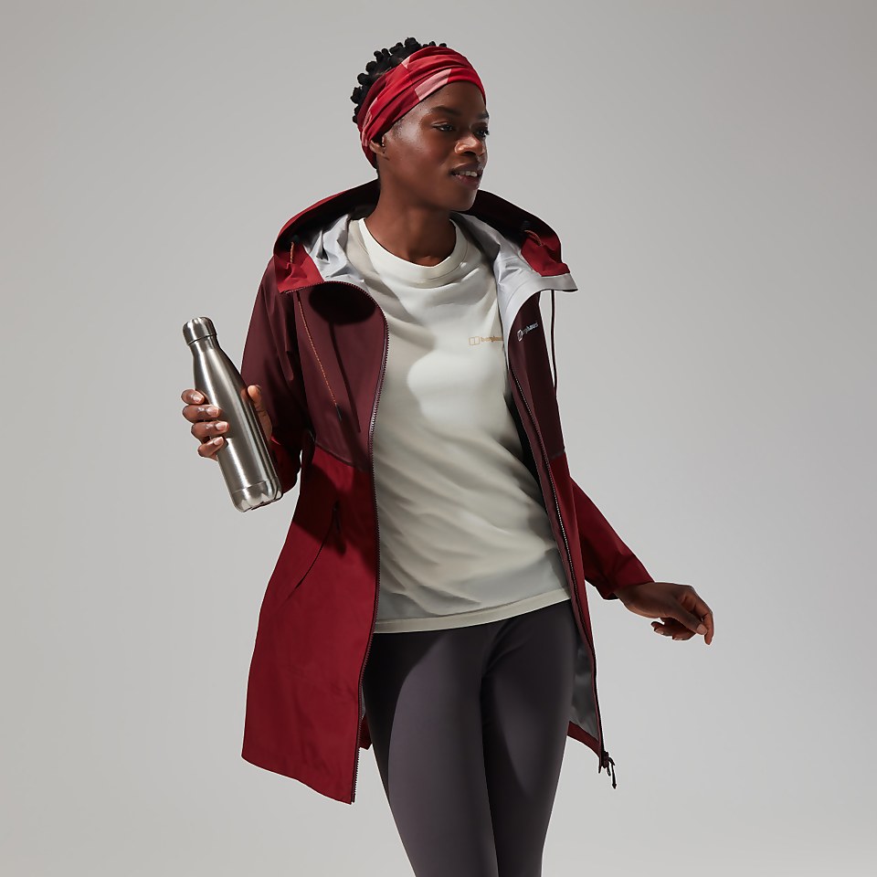 Women's Rothley Jacket - Dark Red/Dark Brown