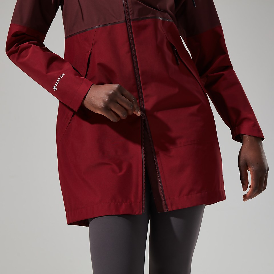 Women's Rothley Jacket - Dark Red/Dark Brown