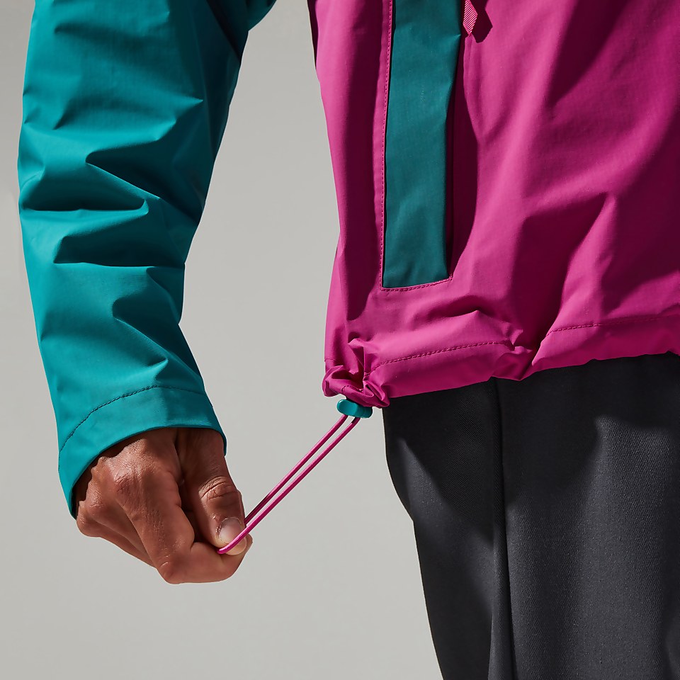 Unisex Ski Smock 86 Shell Half Zip - Turquoise / Pink
