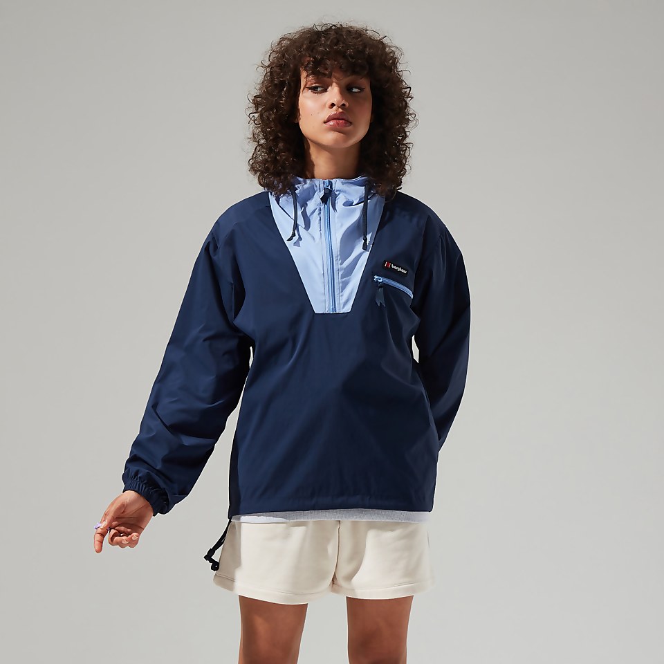 Unisex Wind Shirt 90 Half Zip - Dark Blue / Purple