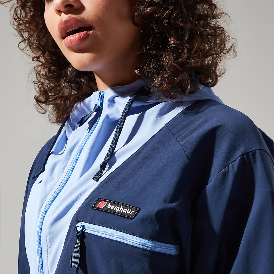 Unisex Wind Shirt 90 Half Zip - Dark Blue / Purple