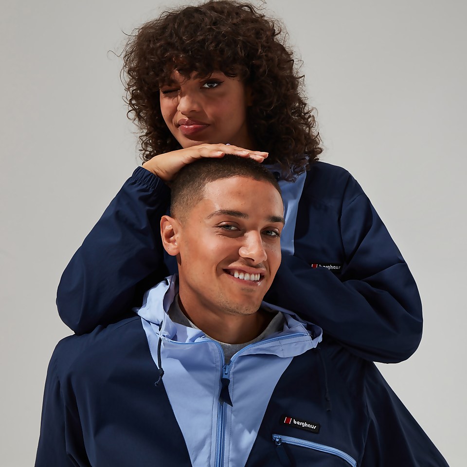 Unisex Wind Shirt 90 Half Zip - Dark Blue / Purple