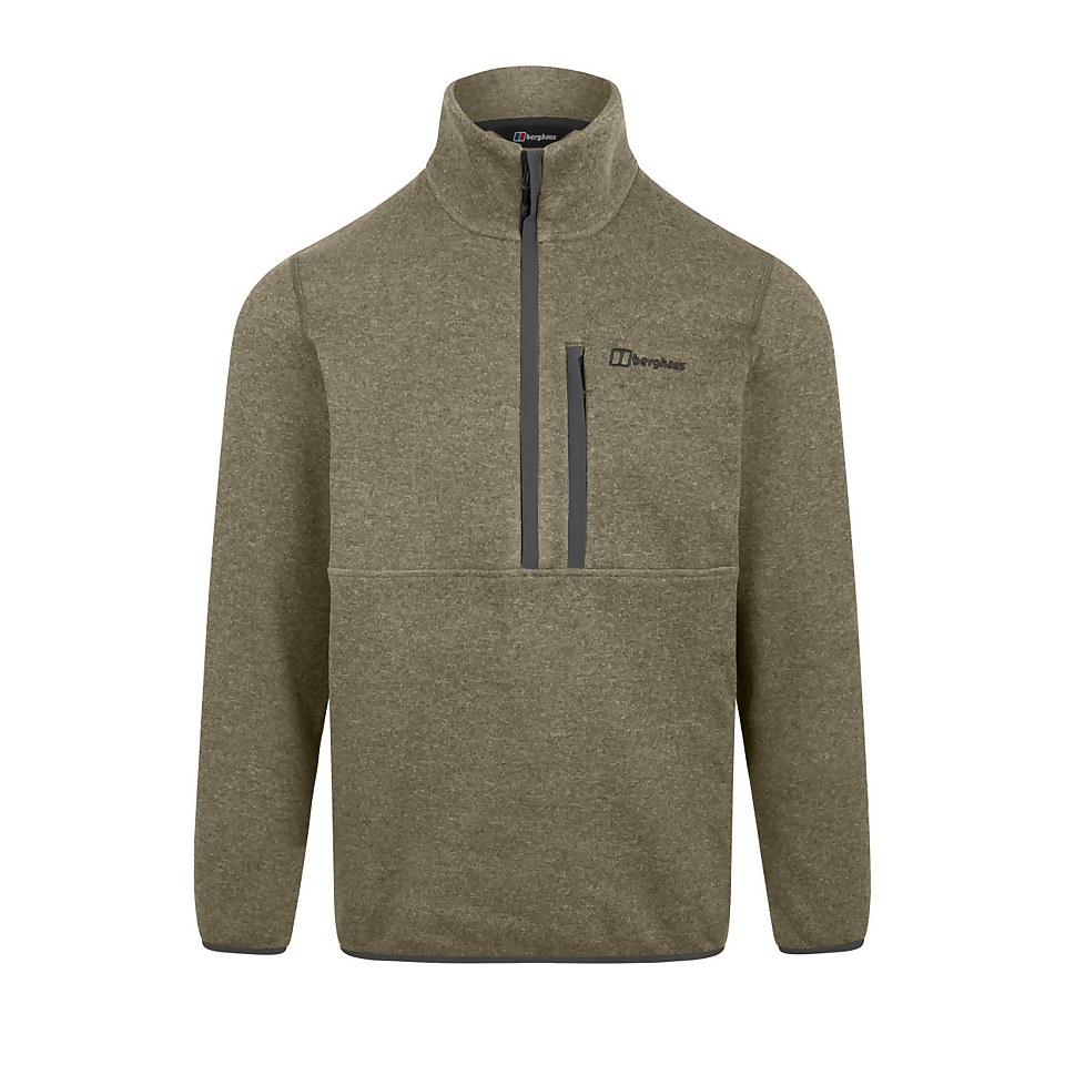 Carnell Half Zip Fleece für Herren - Hellgrün/Grau