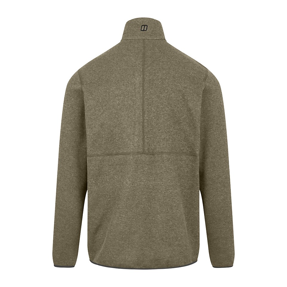 Carnell Half Zip Fleece für Herren - Hellgrün/Grau