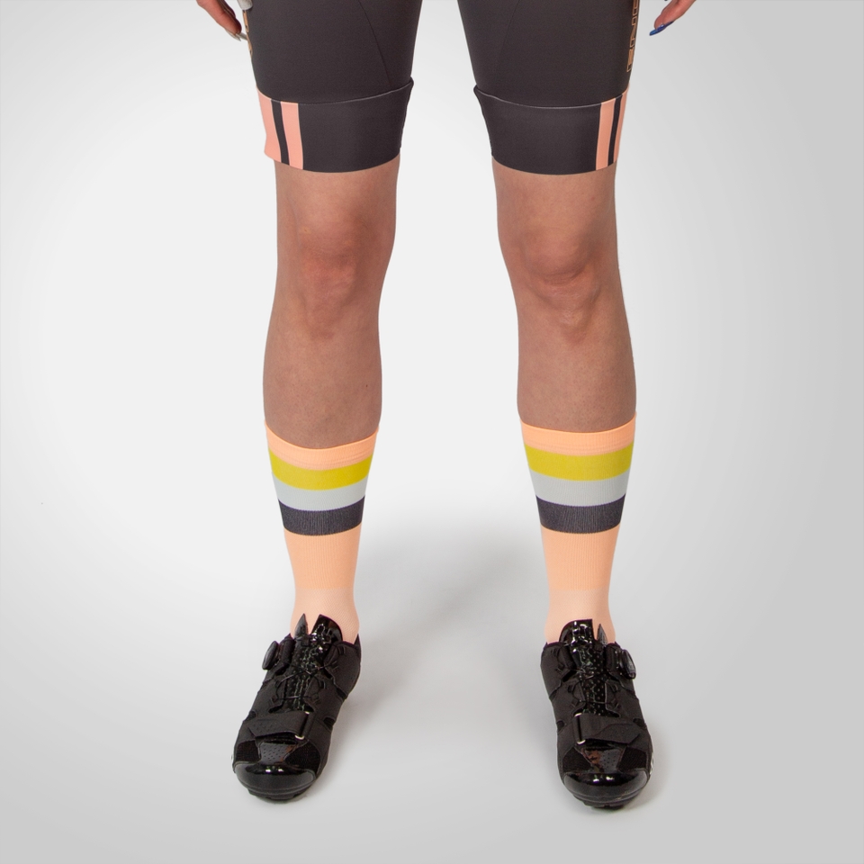 Men's Bandwidth Sock - Neon Peach