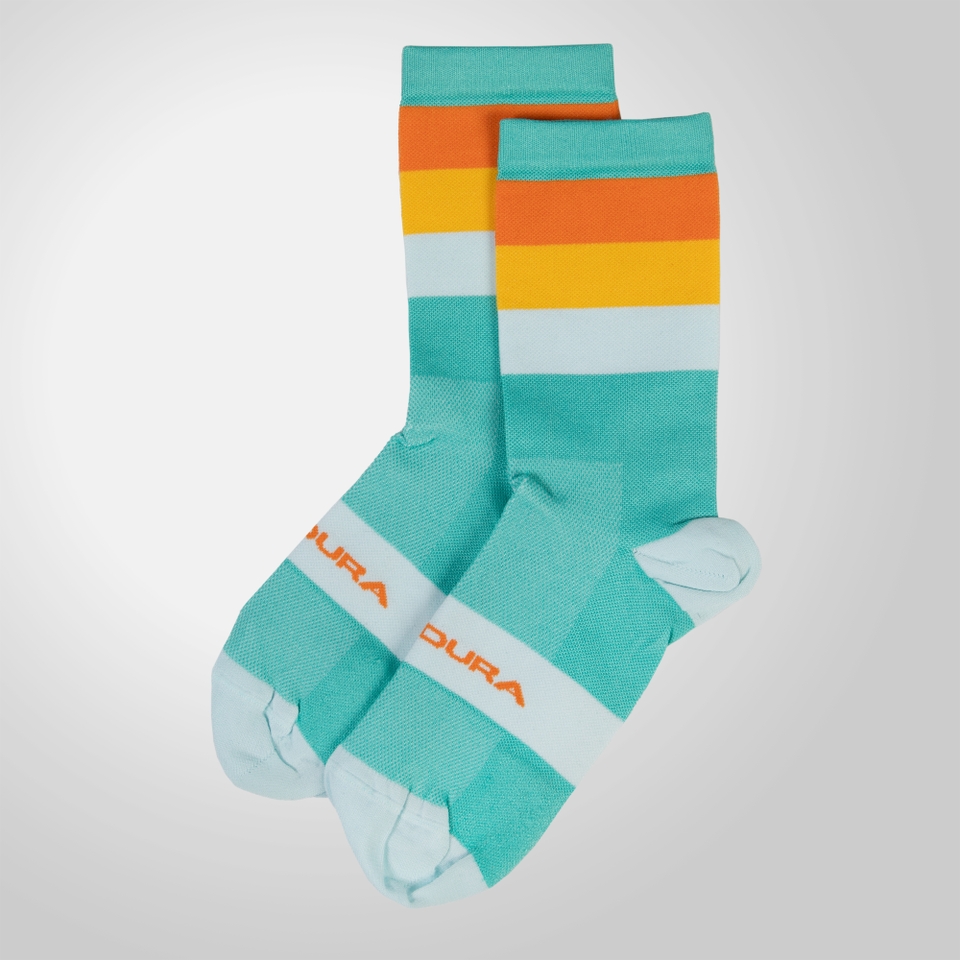 Bandwidth Streifensocken für Herren - Aqua