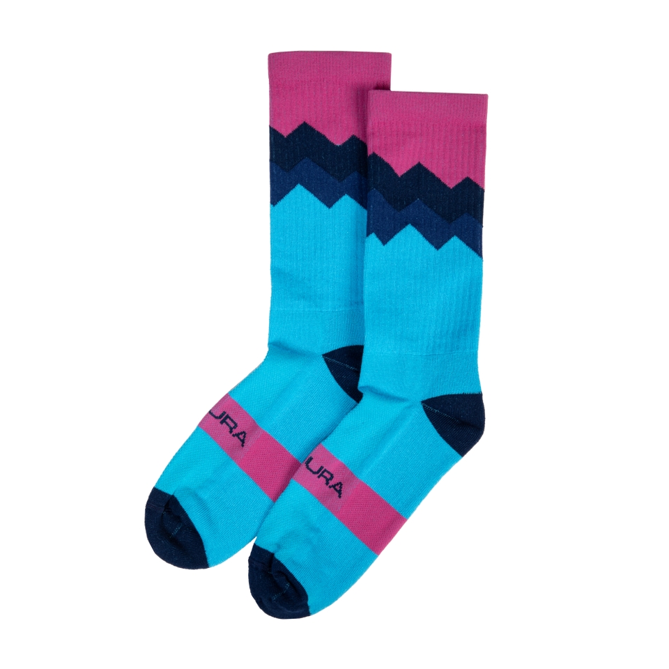 Men's Jagged Sock - Electric Blue