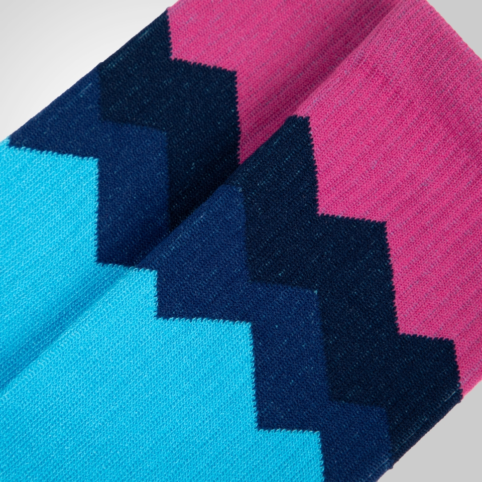 Men's Jagged Sock - Electric Blue