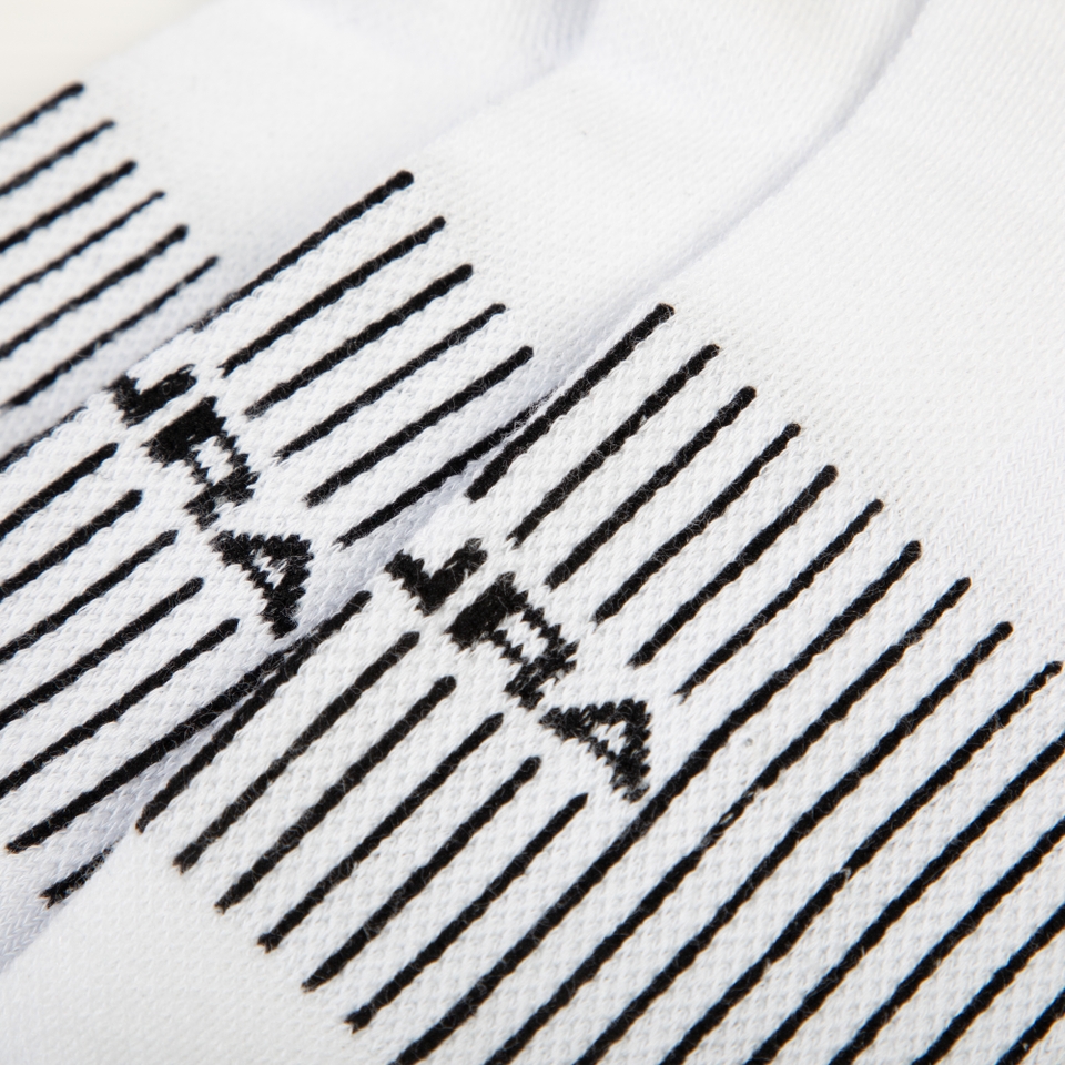 Unisex COOLMAX® Stripe Socks Triple Pack - White
