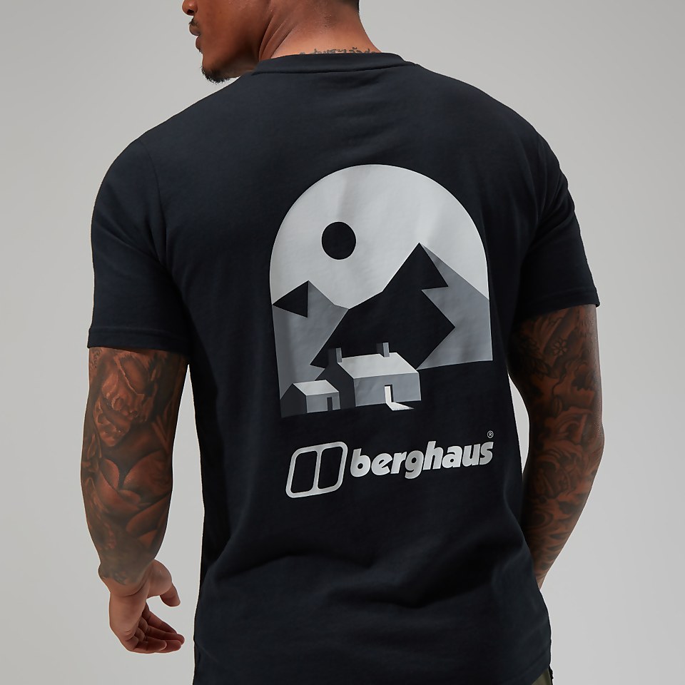 Etive Mor Mtn Short Sleeve T-Shirt für Herren - Schwarz