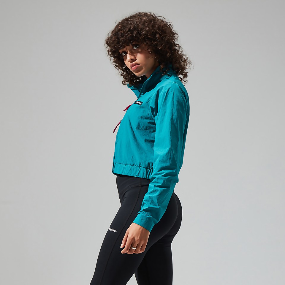 Women's Cropped Co-Ord Jacket - Dark Turquoise