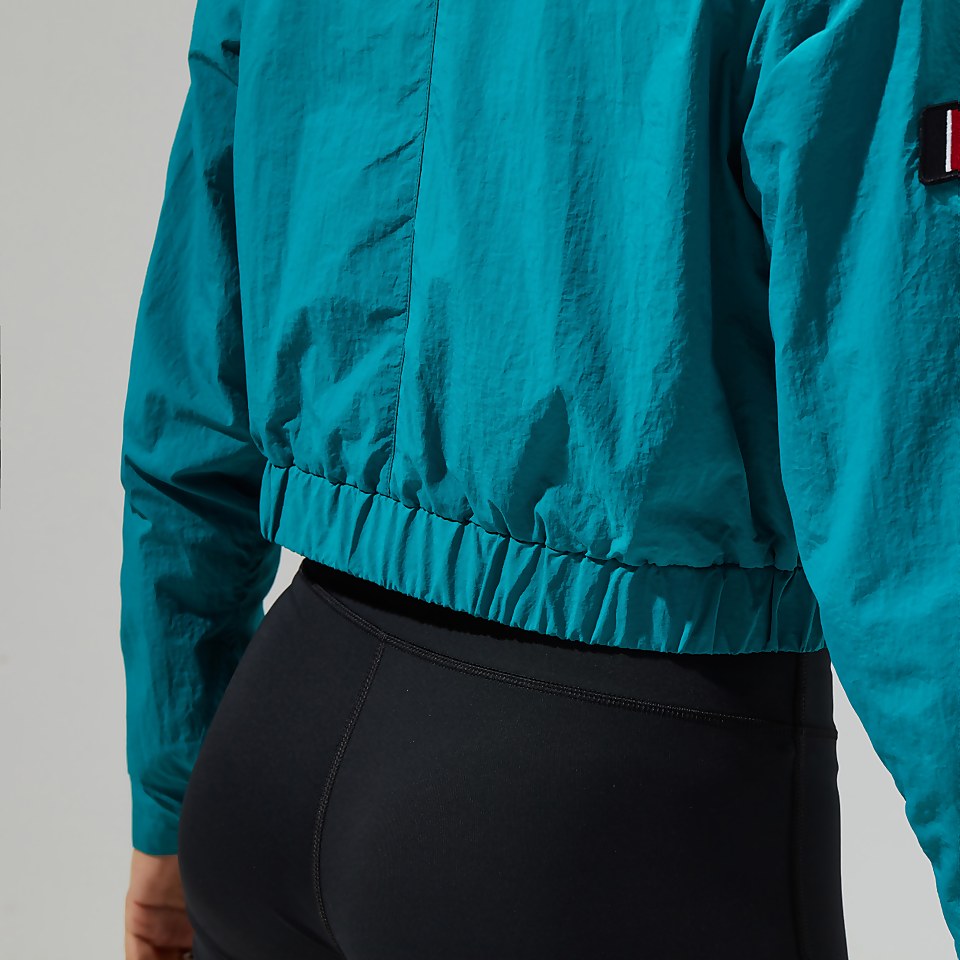 Women's Cropped Co-Ord Jacket - Dark Turquoise