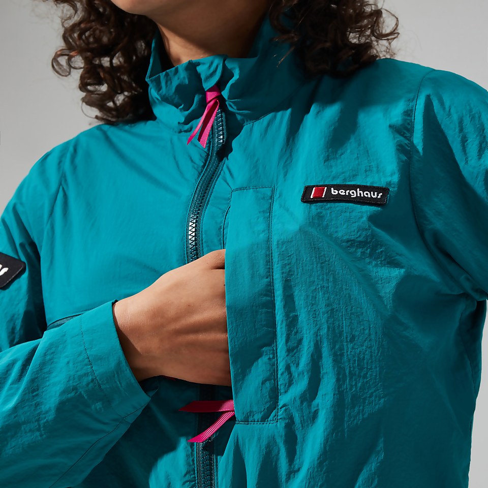 Women's Cropped Co-Ord Jacket - Dark Turquoise