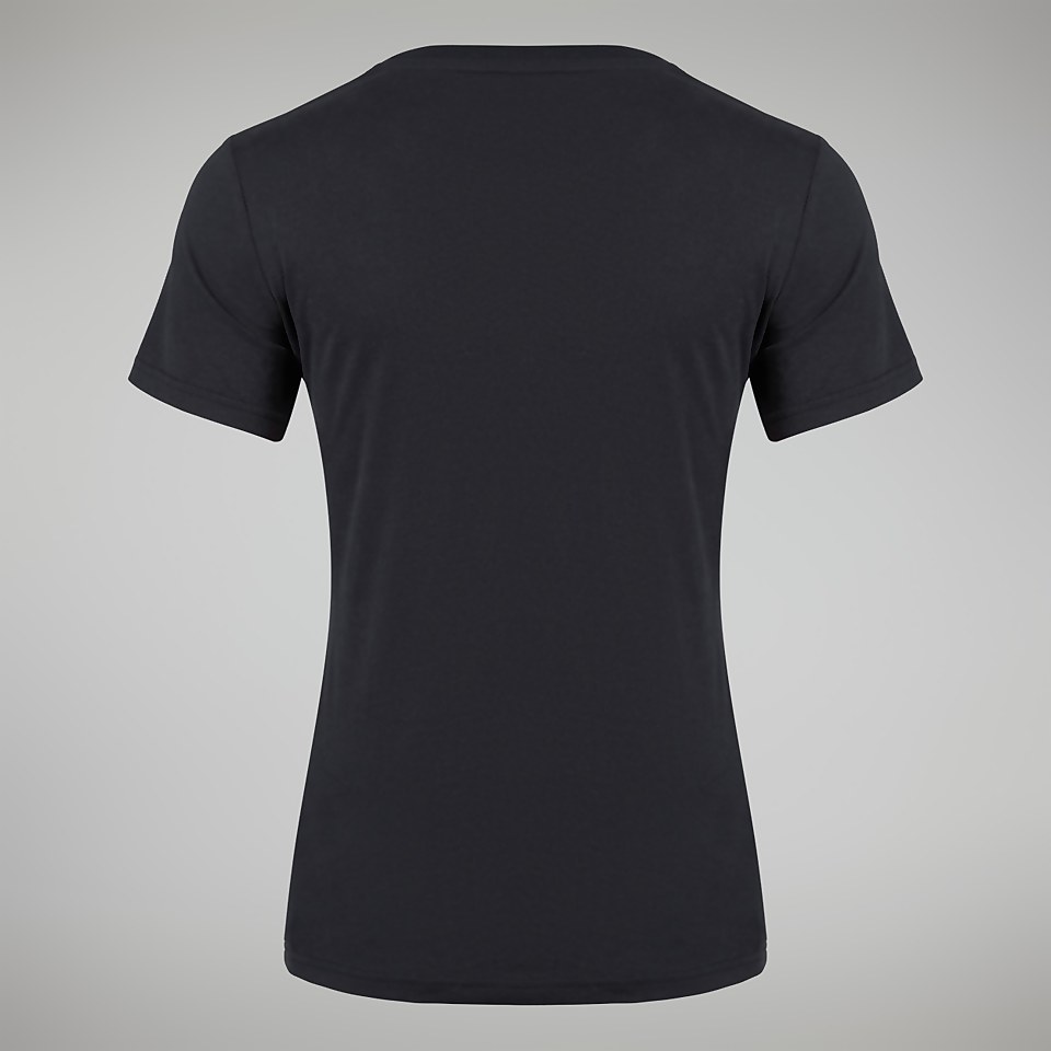 Linear Landscapre Long Sleeve T-Shirt für Damen - Schwarz