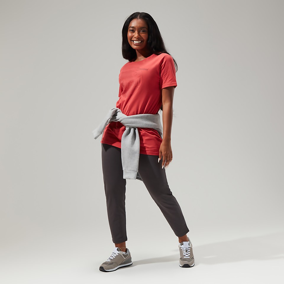 Women's Linear Landscape Super Stretch Tee Red
