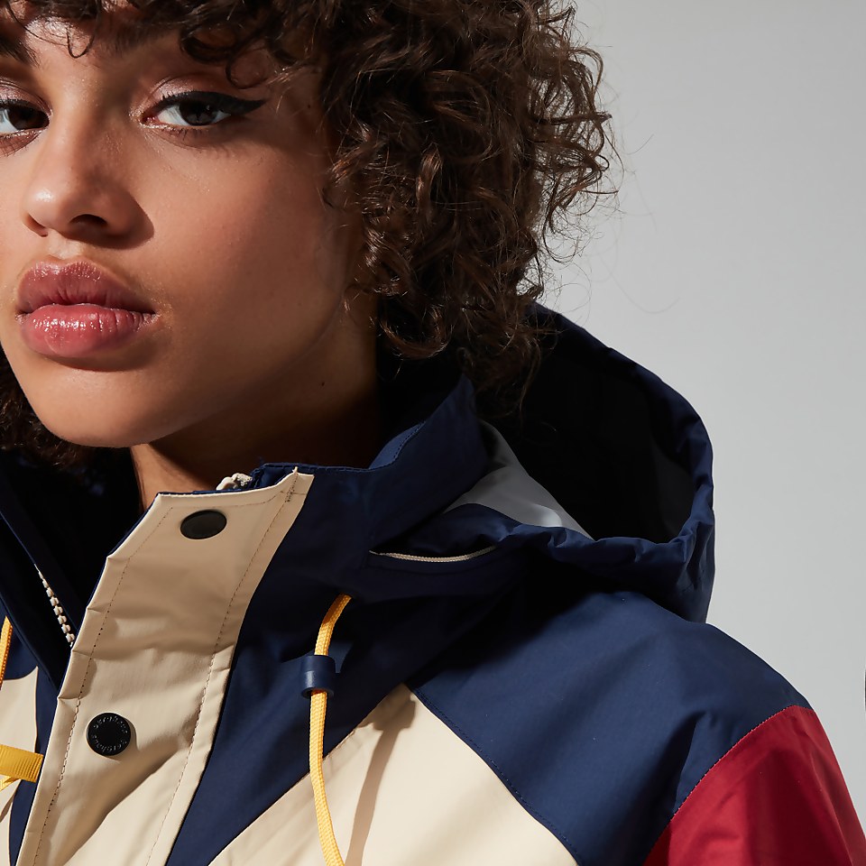Women's Mayeurvate Waterproof Jacket - Natural / Blue