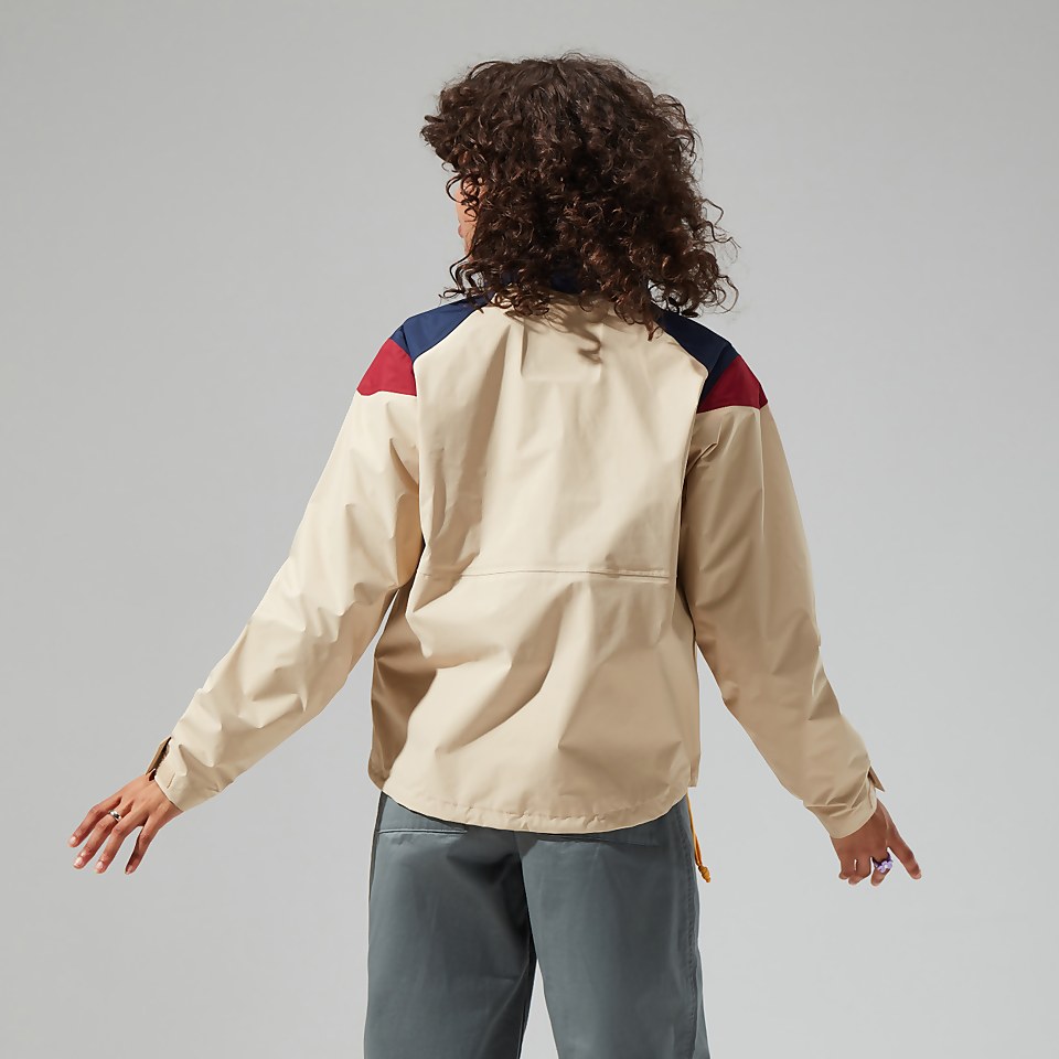 Women's Mayeurvate Waterproof Jacket - Natural / Blue