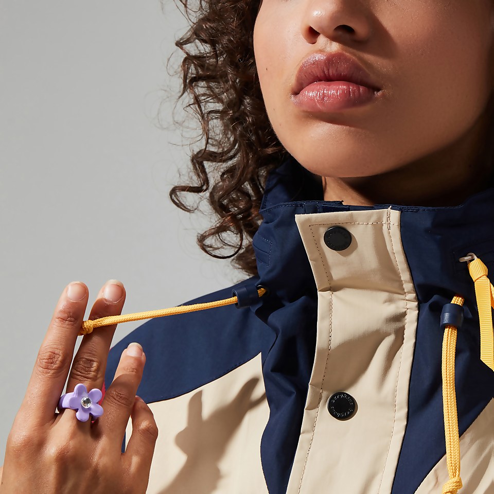 Women's Mayeurvate Waterproof Jacket - Natural / Blue