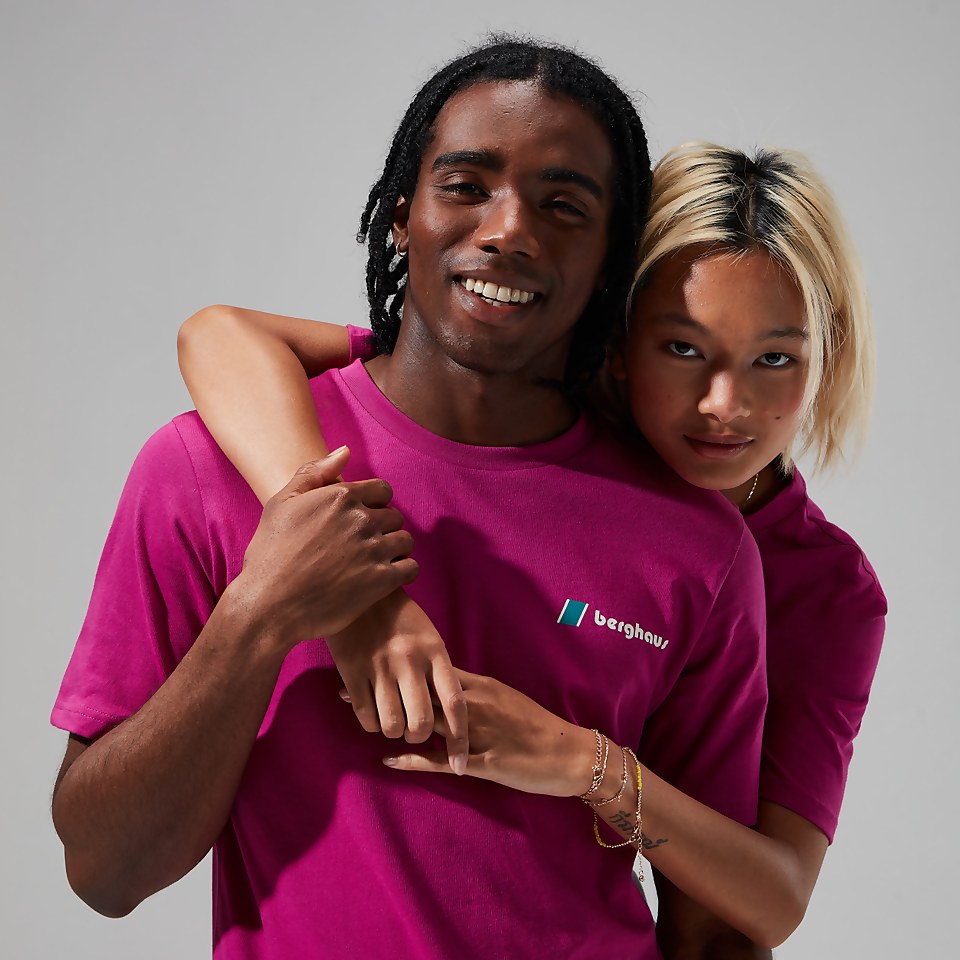 Unisex Aztec Block T Shirt - Pink