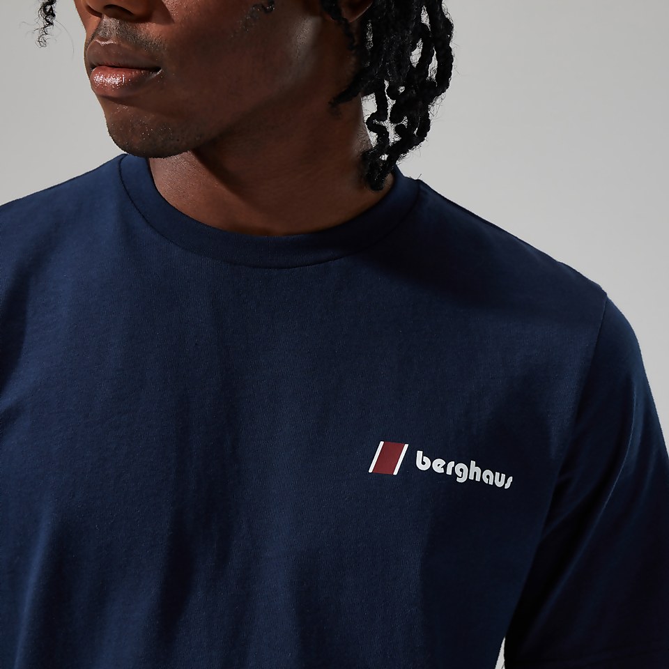 Unisex Aztec Block T Shirt - Dark Blue
