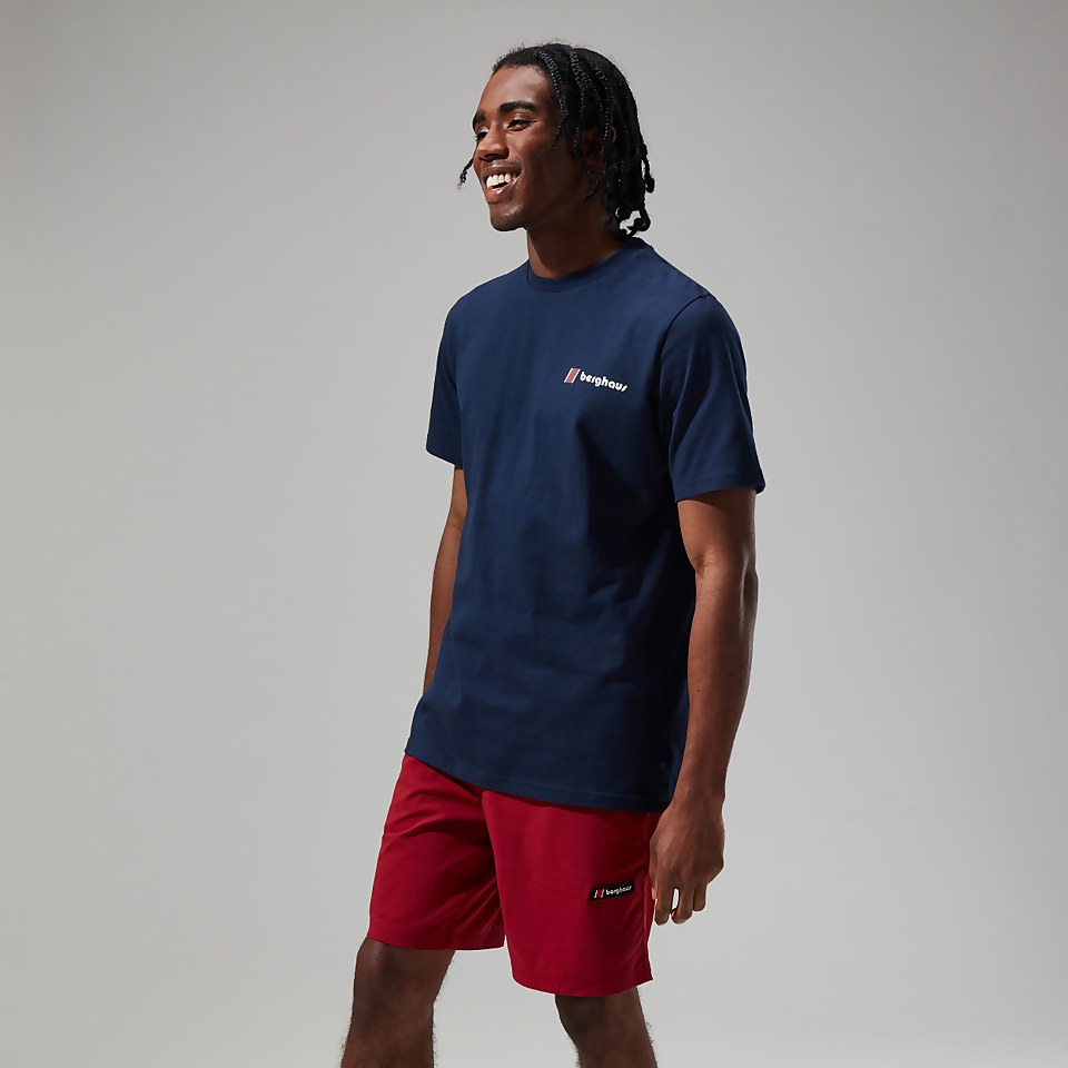 Unisex Aztec Block T Shirt - Dark Blue