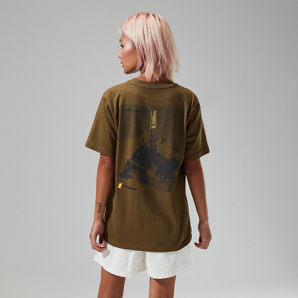 Unisex Kanchenjunga Static T Shirt - Dark Green