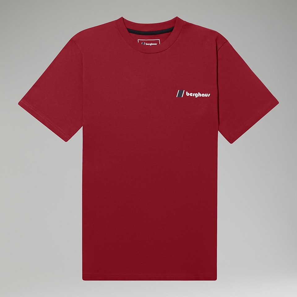 Unisex Skyline Lhotse T Shirt - Dark Red