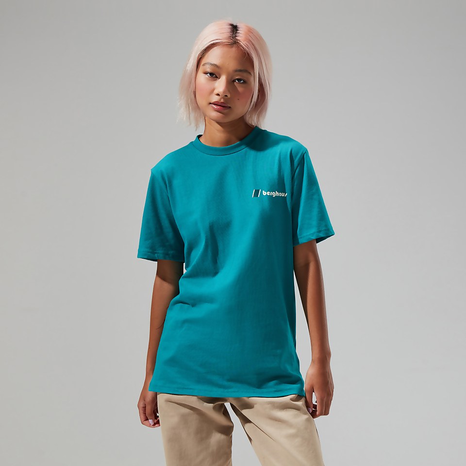 Unisex Skyline Lhotse T Shirt - Dark Turquoise