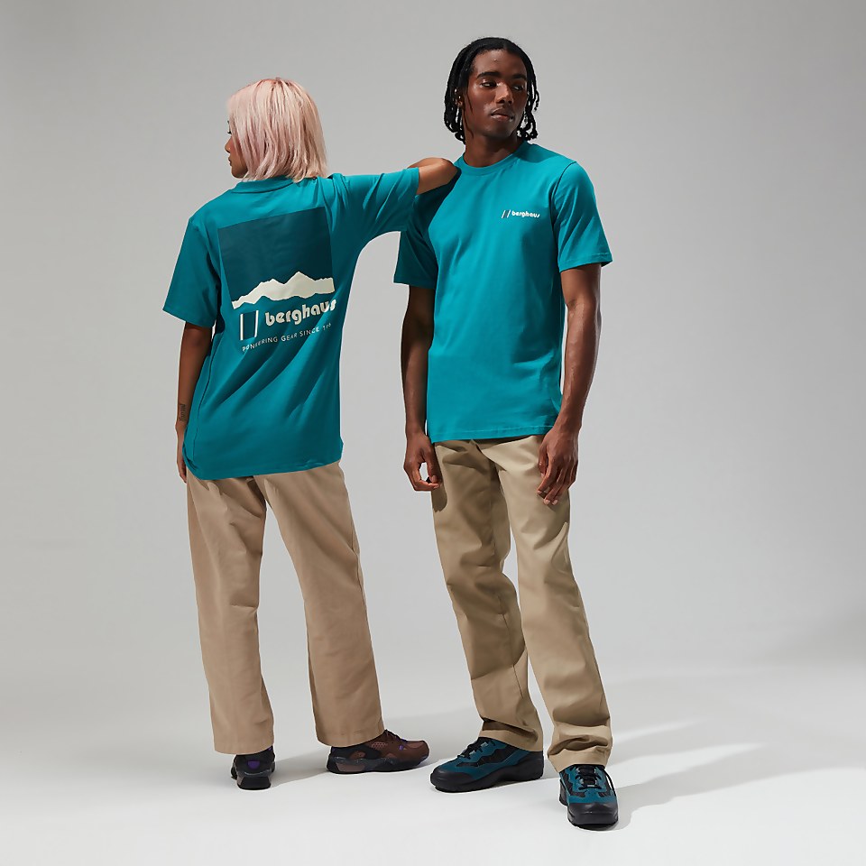 Unisex Skyline Lhotse T Shirt - Dark Turquoise