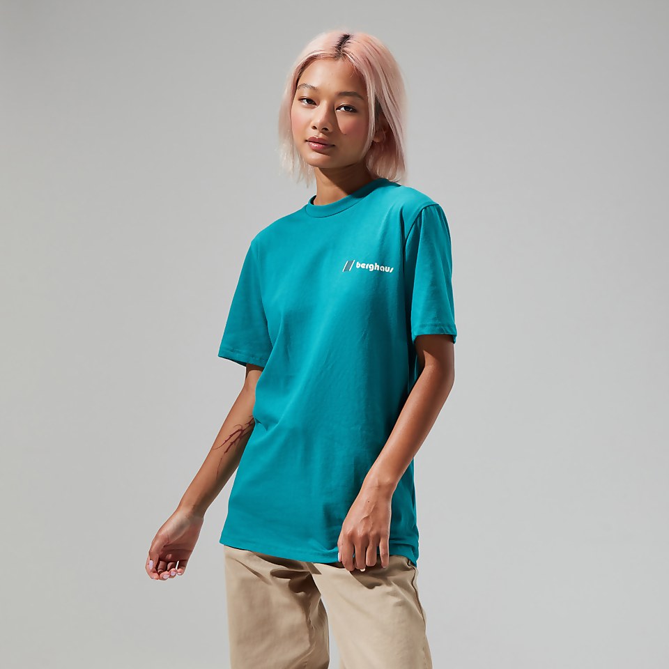 Unisex Skyline Lhotse T Shirt - Dark Turquoise