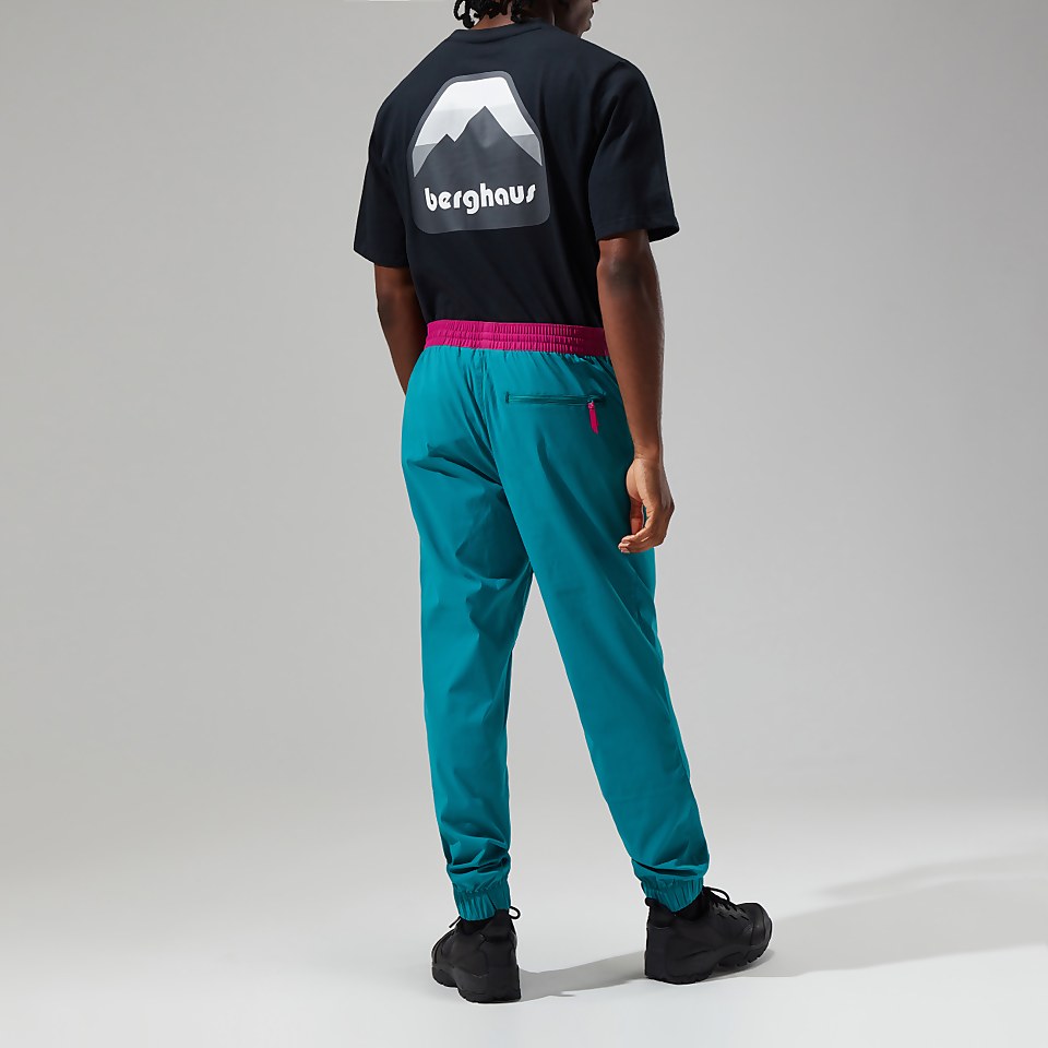 Unisex Windpant 90 - Dark Turquoise/Pink
