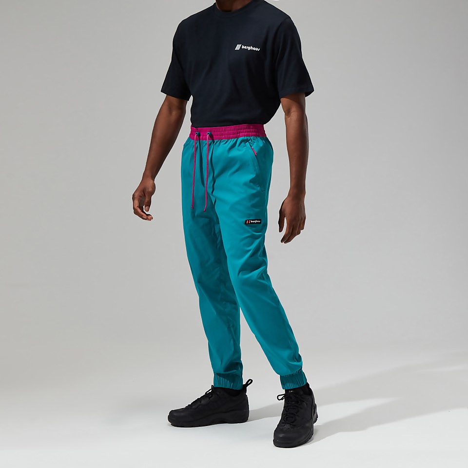 Unisex Windpant 90 - Dark Turquoise/Pink