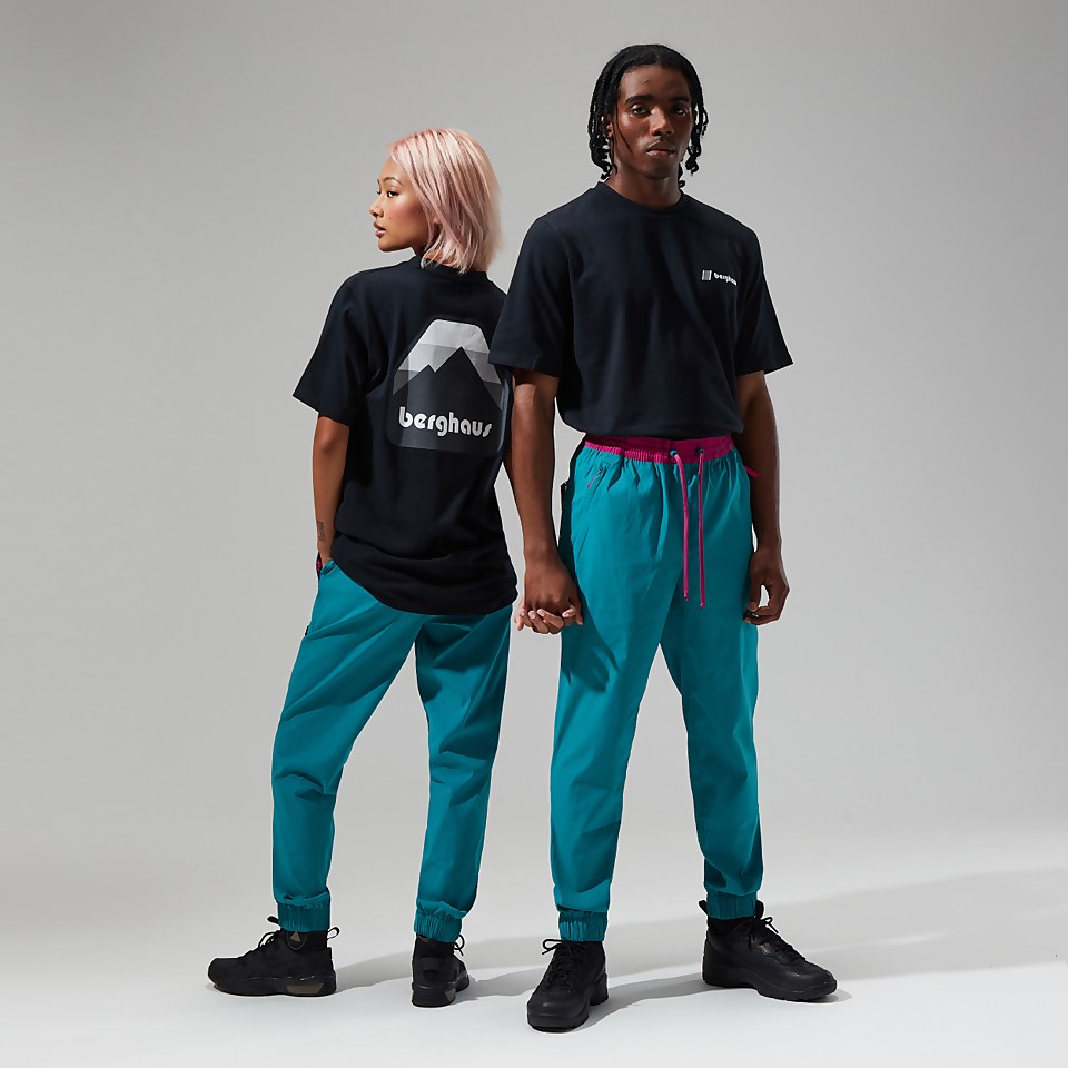 Unisex Windpant 90 - Dark Turquoise/Pink