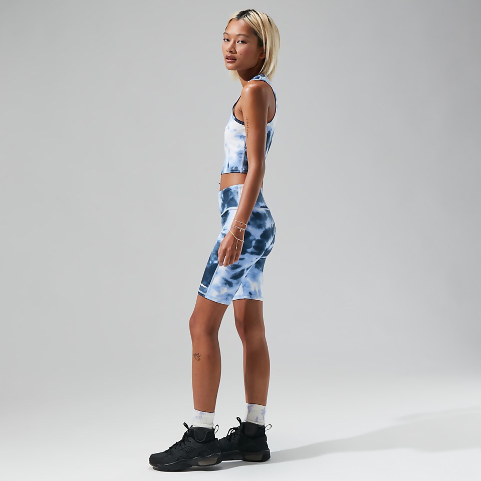 Women's Red Point Cropped Tank - Purple/White
