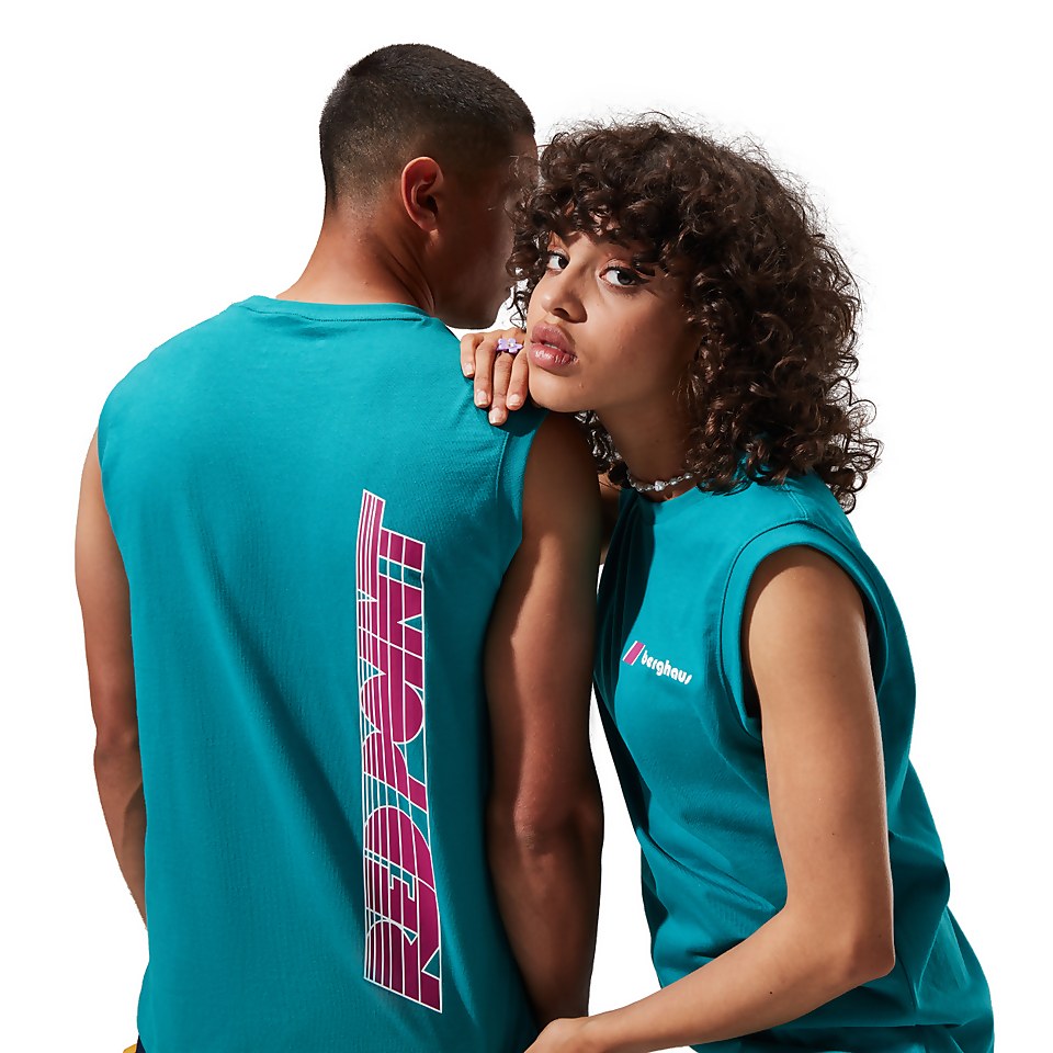 Unisex Red Point Tank Tee - Dark Turquoise