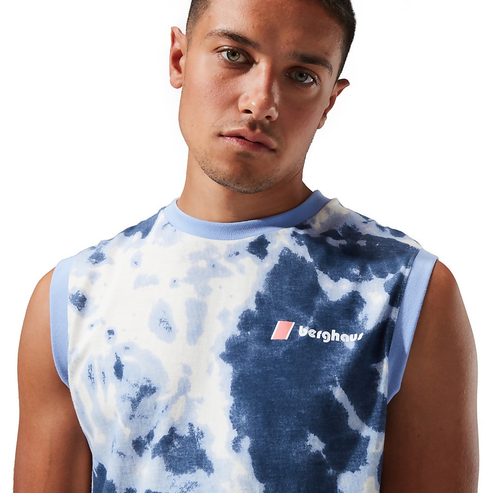 Unisex Red Point Tank Tee - Light Purple/White
