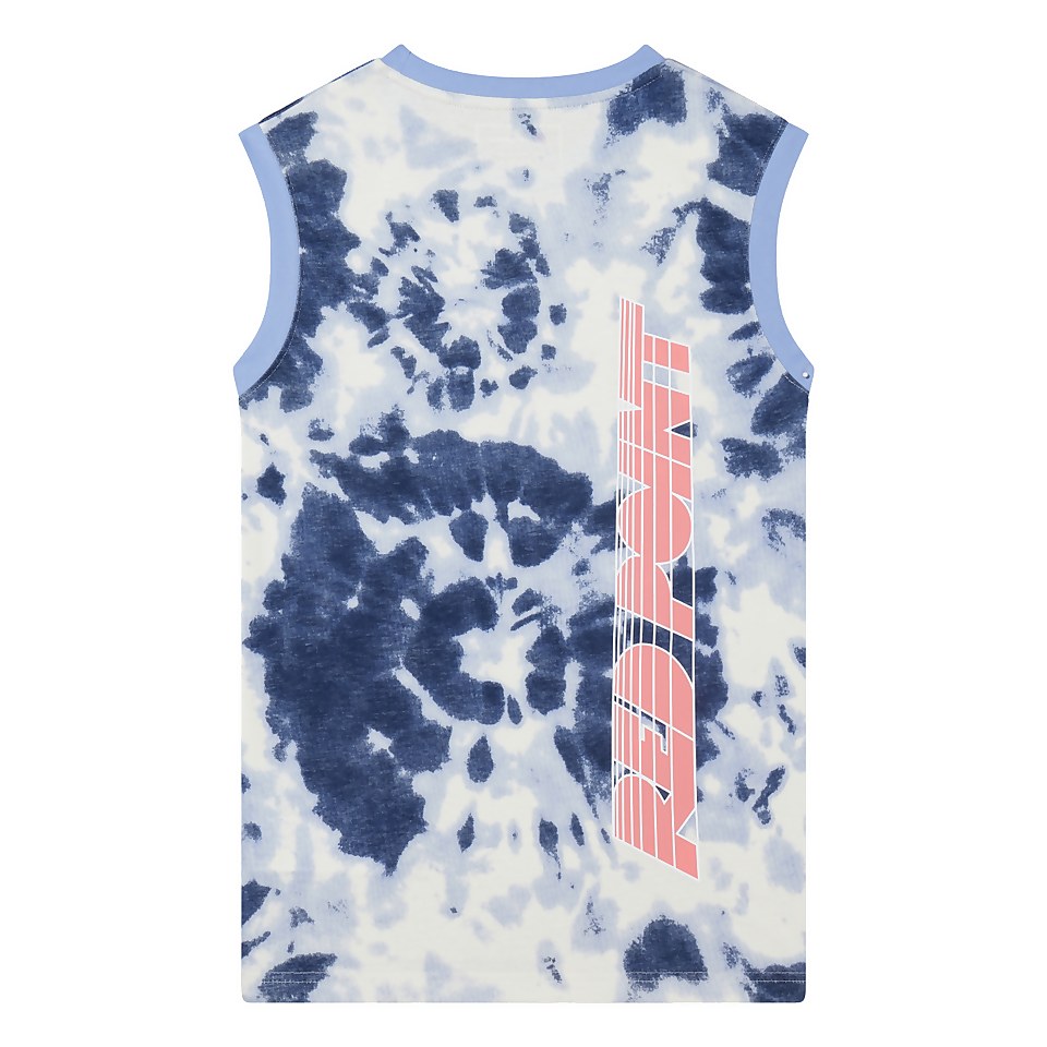 Unisex Red Point Tank Tee - Light Purple/White