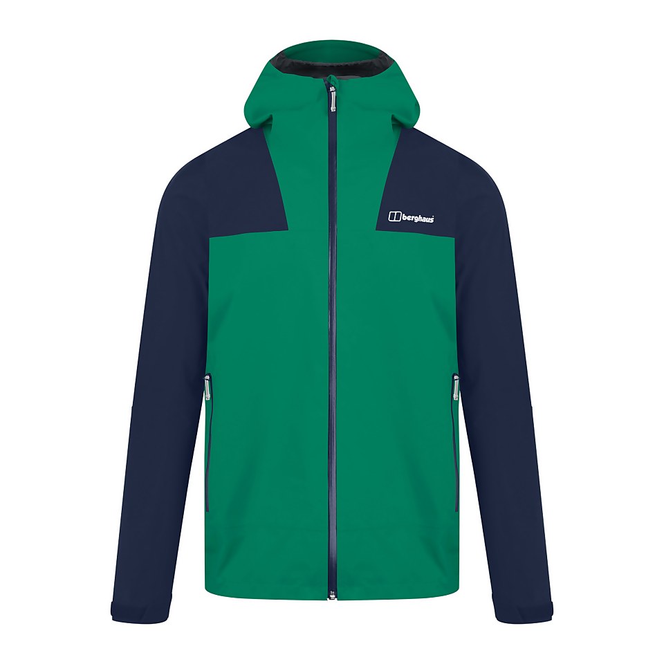 Men's Kember Vented Waterproof Jacket - Green / Blue