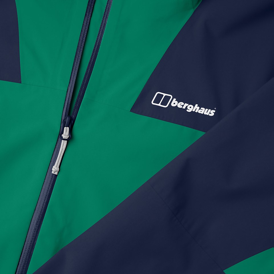 Men's Kember Vented Waterproof Jacket - Green / Blue