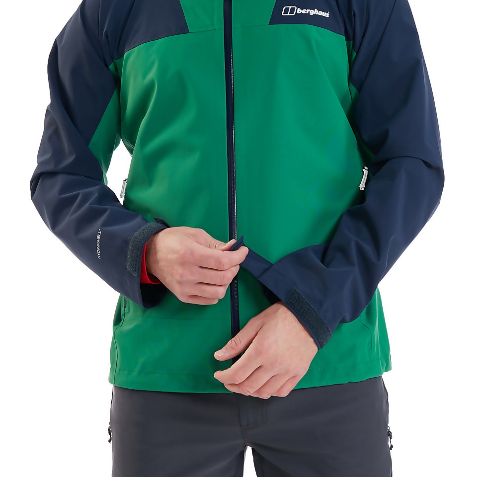 Men's Kember Vented Waterproof Jacket - Green / Blue
