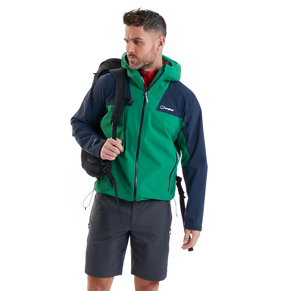 Men's Kember Vented Waterproof Jacket - Green / Blue