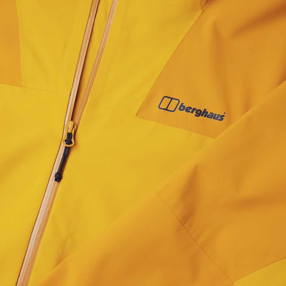 Men's Kember Vented Waterproof Jacket - Yellow / Brown
