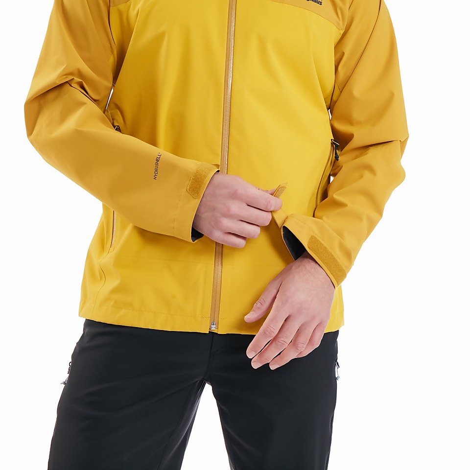 Men's Kember Vented Waterproof Jacket - Yellow / Brown
