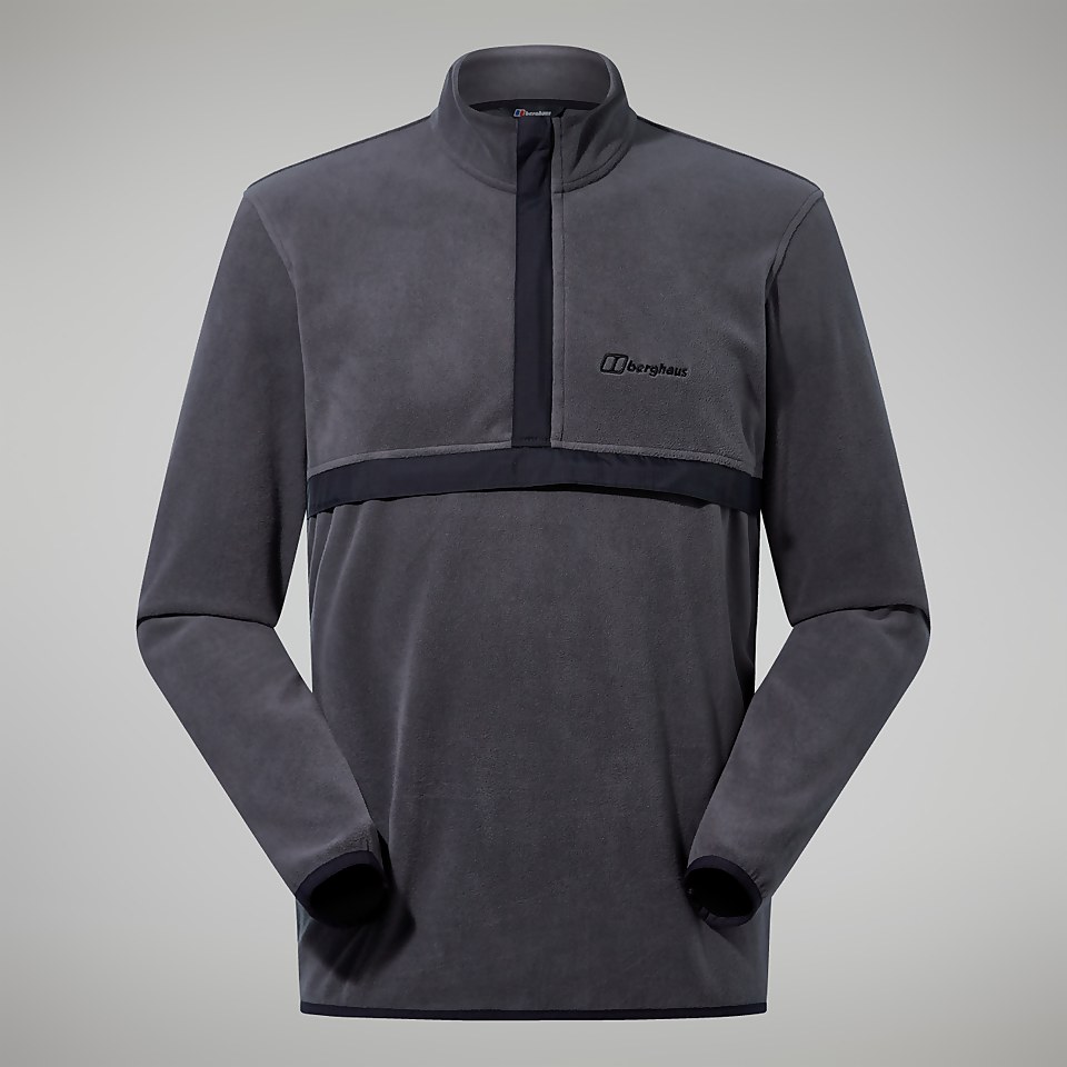Men's Aslam Micro Half Zip Fleece - Grey/Black