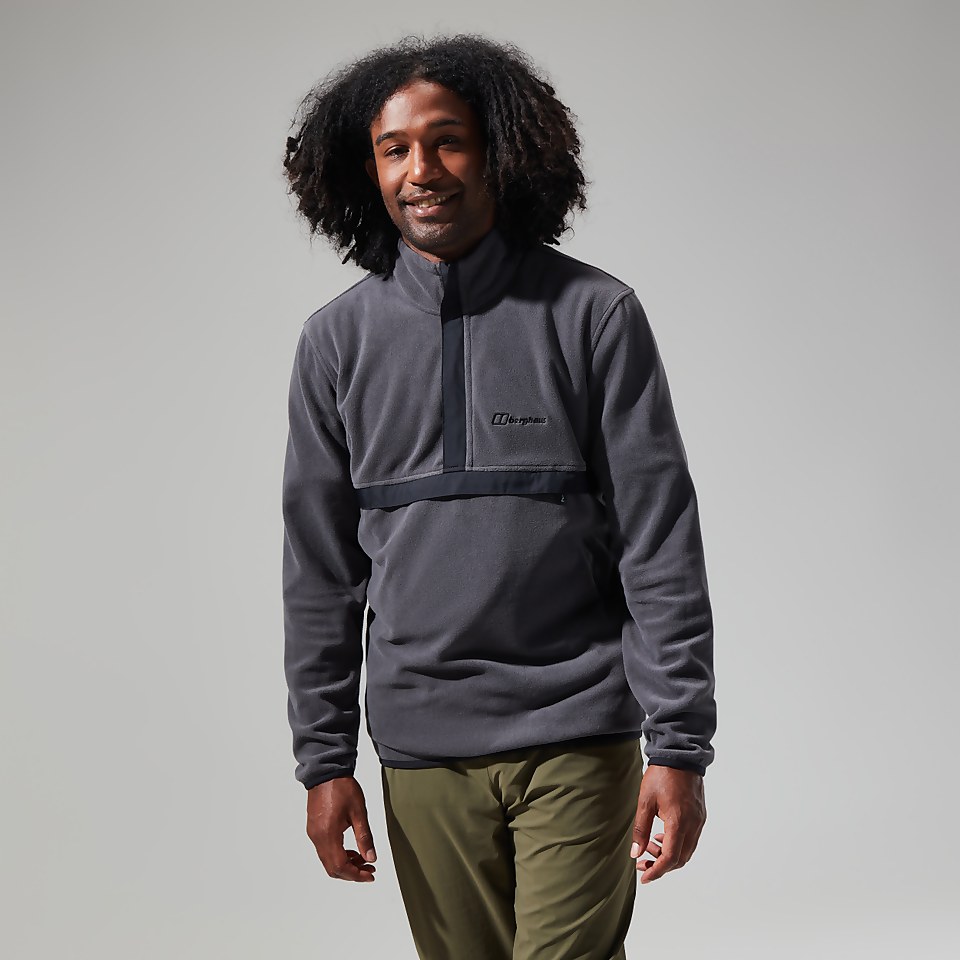 Men's Aslam Micro Half Zip Fleece - Grey/Black