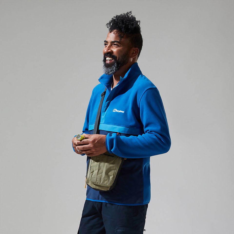 Men's Aslam Micro Half Zip Fleece - Blue/Dark Blue